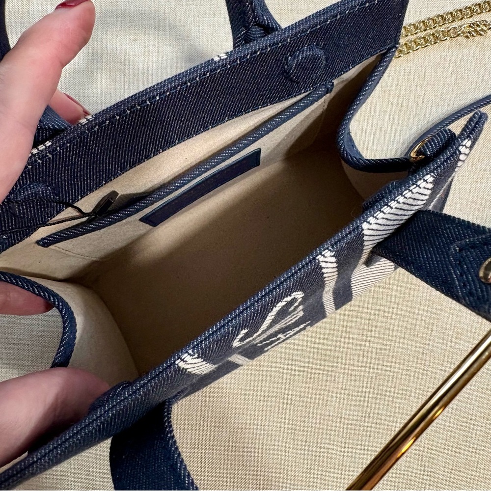NWT Strathberry Nano Denim Tote - Picture 7 of 7